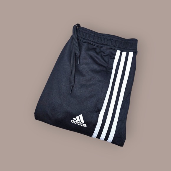 Adidas Pants Women Small Tiro Soccer Training Climacool Black‎ Athletic 3 Stripe - Picture 1 of 15